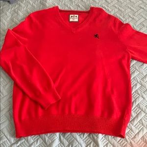 Express V- neck red sweater for men